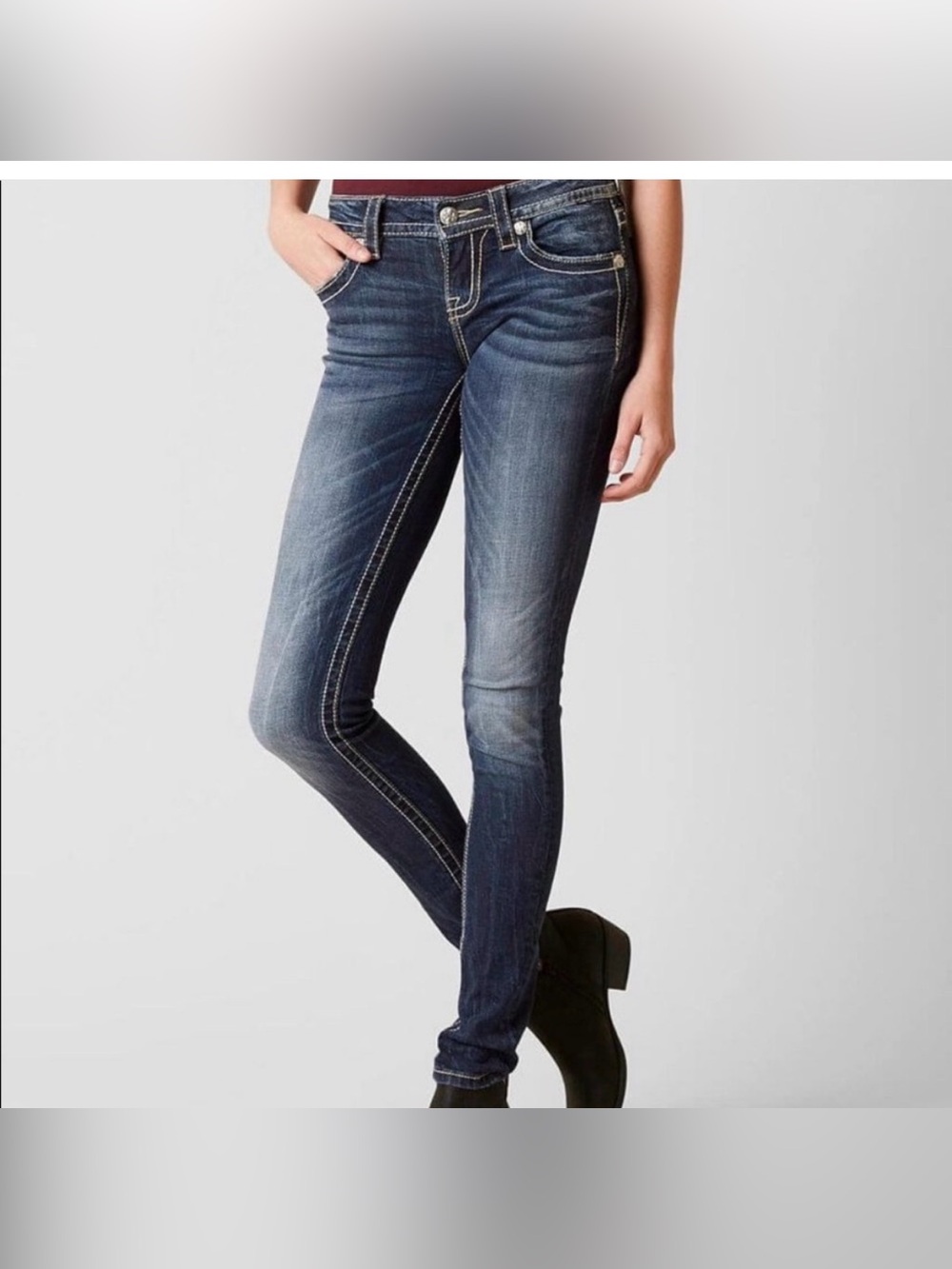 Miss Me Light Blue Denim Jeans - Picture 4 of 12